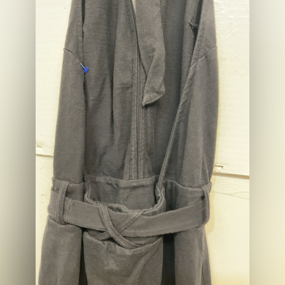 Free People Beach Black halter Dress 100 % cotton, with slit on the middle - Picture 6 of 7